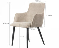 Nordic Living Study Chair Dining Chair - Dining Chair - Furniselan - White