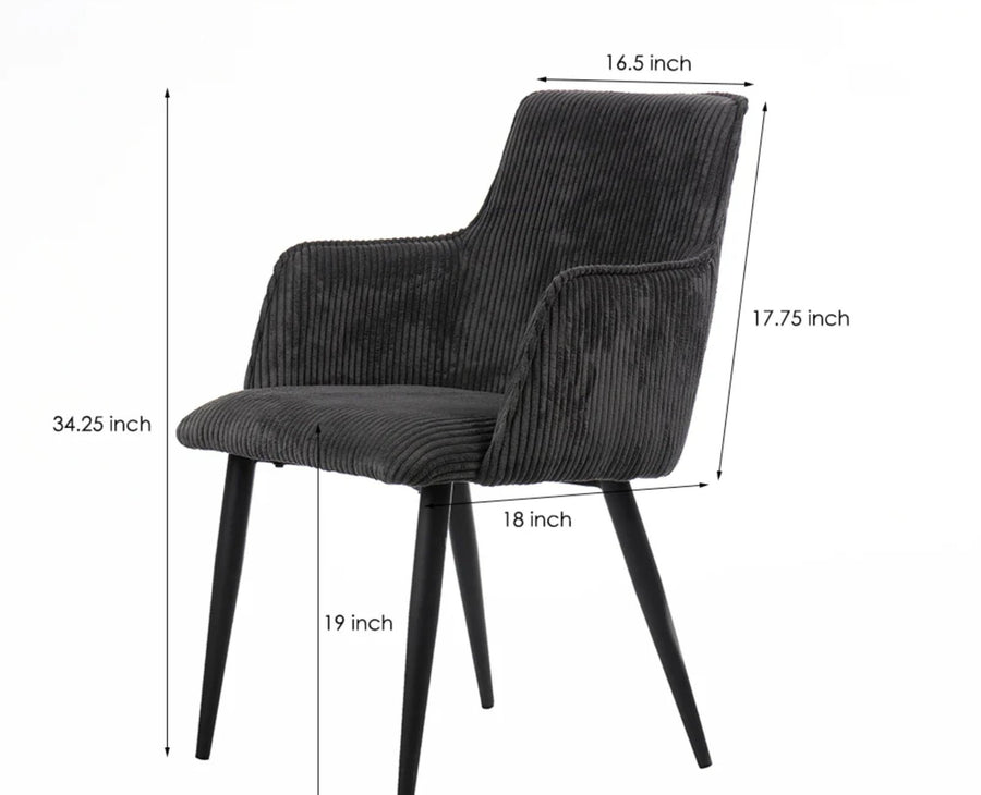 Nordic Living Study Chair Dining Chair - Dining Chair - Furniselan - Grey