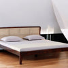 Norway Sheesham Wood Rattan Cane King Size Bed Furniselan - Maple-Finish