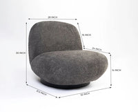Notting Hill One Seater Sofa Furniselan Dark Grey