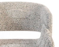 Optrion Wave Dining Chair – Modern Upholstered Dining Chair for Home & Café Textured Taupe