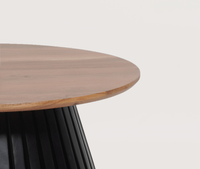 Orbit Solid Wood Round Coffee Table - Coffee Table - Furniselan - Natural-Top