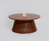 Orbit Solid Wood Round Coffee Table - Coffee Table - Furniselan - Maple-Finish