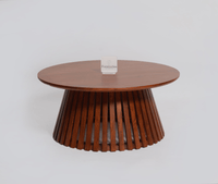Orbit Solid Wood Round Coffee Table - Coffee Table - Furniselan - Maple-Finish