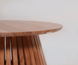 Orbit Solid Wood Round Coffee Table - Coffee Table - Furniselan - Natural-Finish