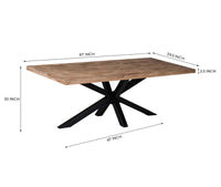 Orvian 6 Seater Dining Table Limewash