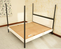 Paris Royale Bed King Size Poster Bed - Black Finish