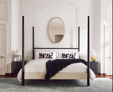 Paris Royale Bed King Size Poster Bed - Black Finish