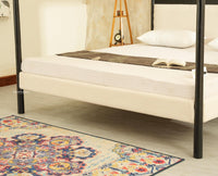 Paris Royale Bed King Size Poster Bed - Black Finish