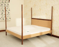 Paris Royale Bed King Size Poster Bed - Teak Finish