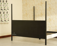 Paris Royale Bed King Size Poster Bed - Black Finish