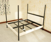 Paris Royale Bed King Size Poster Bed - Black Finish