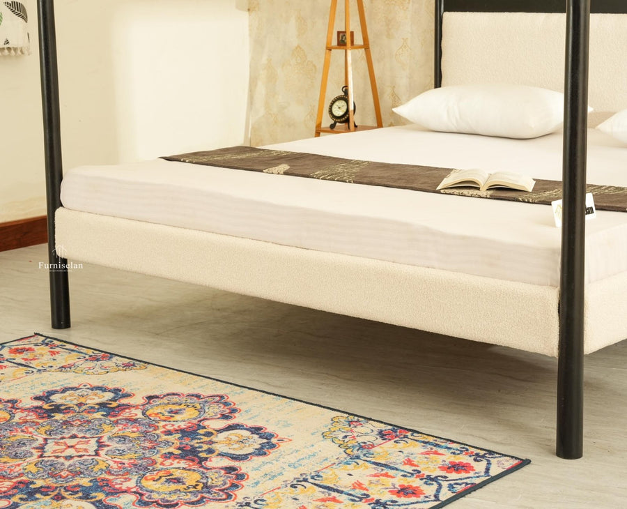 Paris Royale Bed King Size Poster Bed - Black Finish