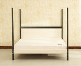 Paris Royale Bed King Size Poster Bed - Black Finish