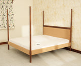 Paris Royale Bed Queen Size Poster Bed - Teak Finish