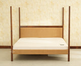 Paris Royale Bed Queen Size Poster Bed - Teak Finish