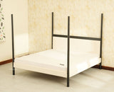 Paris Royale Bed King Size Poster Bed - Black Finish