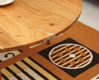 Pearl Solid Wood Round Coffee Table - Coffee Table - Furniselan - Natural-Finish