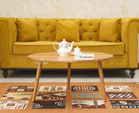 Pearl Solid Wood Round Coffee Table - Coffee Table - Furniselan - Natural-Finish