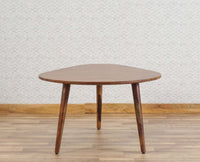 Pearl Solid Wood Triangle  Coffee Table Furniselan - Teak-Finish