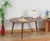 Pearl Solid Wood Triangle  Coffee Table Furniselan - Teak-Finish
