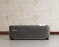 PebbleSoft Storage Bench Trunk Box - Trunks & Cabinets - Furniselan-Grey 