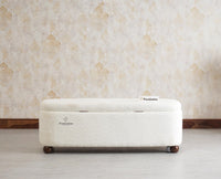 PebbleSoft Storage Bench Trunk Box - Trunks & Cabinets - Furniselan-White
