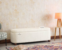 PebbleSoft Storage Bench Trunk Box - Trunks & Cabinets - Furniselan-White