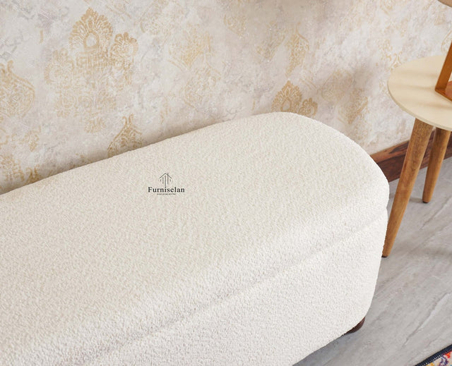 PebbleSoft Storage Bench Trunk Box - Trunks & Cabinets - Furniselan-White