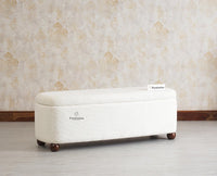 PebbleSoft Storage Bench Trunk Box - Trunks & Cabinets - Furniselan-White