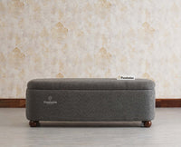 PebbleSoft Storage Bench Trunk Box - Trunks & Cabinets - Furniselan-Grey 