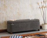 PebbleSoft Storage Bench Trunk Box - Trunks & Cabinets - Furniselan-Grey   