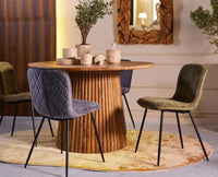 Pine Parlor Dining Chair – Modern Upholstered Dining Chair for Home & Café green
