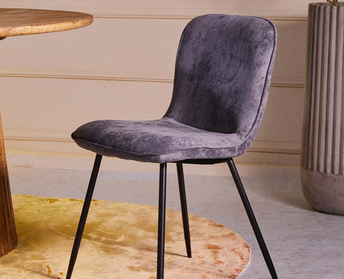 Pine Parlor Dining Chair – Modern Upholstered Dining Chair for Home & Café Grey