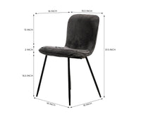 Pine Parlor Dining Chair – Modern Upholstered Dining Chair for Home & Café Grey