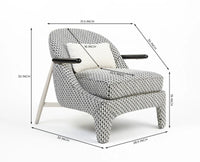 Pittsburgh Accent Chair Furniselan Black & White