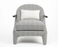 Pittsburgh Accent Chair Furniselan Black & White