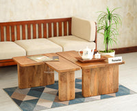 Pivot Flexi Wooden Coffee Table Multi Functions Use Coffee & Side Table Natural Oak Finish