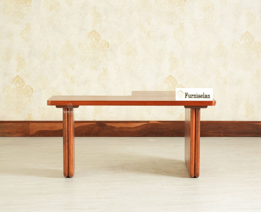 Pivot Flexi Wooden Coffee Table Multi Functions Use Coffee & Side Table Brown Finish