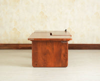 Pivot Flexi Wooden Coffee Table Multi Functions Use Coffee & Side Table Brown Finish