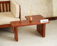 Pivot Flexi Wooden Coffee Table Multi Functions Use Coffee & Side Table Brown Finish