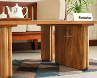 Pivot Flexi Wooden Coffee Table Multi Functions Use Coffee & Side Table Natural Oak Finish