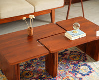 Pivot Flexi Wooden Coffee Table Multi Functions Use Coffee & Side Table Brown Finish