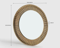 Platea Mirror Antique Gold