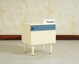 Poland Solid Wood Bedside Table One Door Frosty White