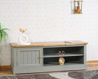 Porto Wooden One Door TV Cabinet Furniselan Cool-Grey