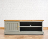 Porto Wooden One Door TV Cabinet Furniselan Cool-Grey