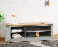 Porto Wooden One Door TV Cabinet Furniselan Cool-Grey