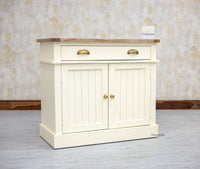 Porto Wooden Two door and One Drawer Sideboard Cabinet - Tv Cabinet - Furniselan Frosty-White