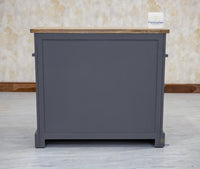 Porto Wooden Two door and One Drawer Sideboard Cabinet - Tv Cabinet - Furniselan Slate-Grey